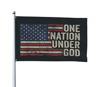 Bandiera Da Giardino One Nation Under God Bandiere Decorative Lavabile Bandiera Da Cortile Antivento Garden Flag Per Feste Celebrazioni Festival 90X152CM