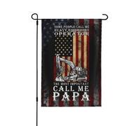 Bandiera Da Giardino Operator Dad American Heavy Equipment Operator Bandiere Decorative Colori Vivaci Bandiera Verticale Impermeabile Garden Flag Per Festival Feste Esterno 30X45CM