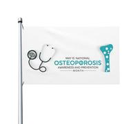 Bandiera Da Giardino Osteoporosis Awareness And Prevention Month Bandiere Decorative Antivento Outdoorbandiera Premium Bandierada Balcone Per Esterno Festival Feste 90X152CM