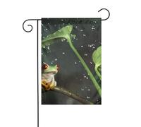 Bandiera da giardino Pace Tree Frog Stampe Bandiere decorative principalmente per terrazze, giardini, vasi di fiori, terrazza, balcone. 30,5 x 45,7 cm