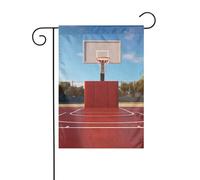 Bandiera da giardino Pallacanestro Tabellone Stampa Bandiere decorative principalmente per cortili, giardini, vasi di fiori, terrazza, balcone. 30,5 x 45,7 cm