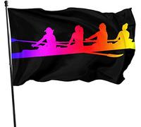 Bandiera da giardino per barca a remi colorata resistente alle intemperie, bandiera da giardino, decorazioni da 3 x 5 piedi per la casa all'aperto