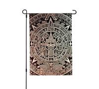 Bandiera da giardino per esterni bandiere di benvenuto 71,1 x 101,2 cm doppia faccia bandiera da cortile all'aperto calendario Maya fine del mondo bandiere da giardino stagionali bandiera di San