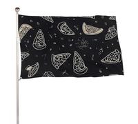 Bandiera da giardino per esterni con costellazione della pizza, bandiera grande con occhielli in ottone, resistente allo sbiadimento, per decorazione domestica, fattoria, cortile, per tutte le
