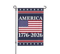 Bandiera da giardino per il 250° compleanno dell'America, 12x18, 1776-2026, cartello da giardino per il 250° anniversario dell'America, Dio benedica gli Stati Uniti, bandiere patriottiche per la casa