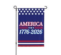 Bandiera da giardino per il 250° compleanno dell'America, 12x18, 1776-2026, cartello da giardino per il 250° anniversario dell'America, Dio benedica gli Stati Uniti, bandiere patriottiche per la casa