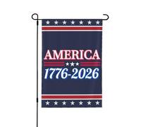 Bandiera da giardino per il 250° compleanno dell'America, 12x18, 1776-2026, cartello da giardino per il 250° anniversario dell'America, Dio benedica gli Stati Uniti, bandiere patriottiche per la casa