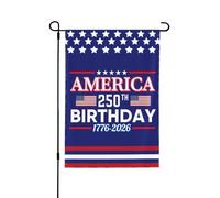 Bandiera da giardino per il 250° compleanno dell'America, 28"X40" 1776 2026, cartello da giardino per il 250° anniversario dell'America, Dio benedica gli Stati Uniti, bandiere patriottiche per la cas