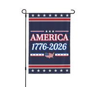 Bandiera da giardino per il 250° compleanno dell'America, 28"X40" 1776 2026, cartello da giardino per il 250° anniversario dell'America, Dio benedica gli Stati Uniti, bandiere patriottiche per la cas