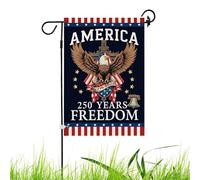 Bandiera da Giardino per il 4 Luglio,30 x 40 cm Fronte Retro | Vessillo Esterno per il 250° Memorial Day | Per Portico Patio Cortile E Prato Spazi Aperti Celebrazione