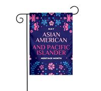 Bandiera da giardino per il mese del patrimonio asiatico-americano e delle isole del Pacifico, decorazione perfetta per cortile, 12x18 pollici, decorazione per esterni bifacciale, festa, arredamento p