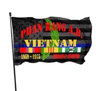 Bandiera Da Giardino Phan Rang Base Vietnam Veteran Thin Bule Line Garden Flag Antivento Bandiera Da Cortile Premium Bandiere Decorative Per Esterno Celebrazioni Feste 90X152CM
