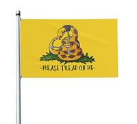 Bandiera Da Giardino Please Tread On Me Bandiere Decorative Antivento Bandiera Da Cortile Durevole Garden Flag Per Esterno Festival Celebrazioni 90X152CM