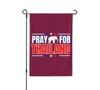 Bandiera da giardino Pray For Thailand 28x40 Support Thailand Strong Yard Sign Cambodia Open Fire House Flag No Flagstand Double Sided