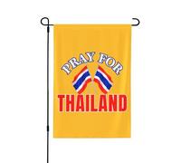 Bandiera da giardino Pray For Thailand 28x40 Support Thailand Strong Yard Sign Cambodia Open Fire House Flag No Flagstand Double Sided