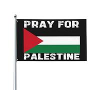 Bandiera da giardino Prega per la Palestina 3x5 - Io sto con la Palestina, la Palestina libera e amo la Palestina