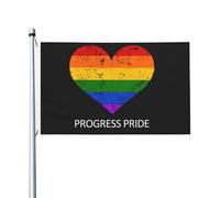 Bandiera Da Giardino Progress Pride Flag Rainbow Gay Lesbian Transgender Bisexual Lgbtq Pattern Bandiere Decorative Antivento Bandieradacortile Colore Vivido Outdoorbandiera Per Feste 90X152CM