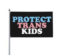 Bandiera Da Giardino Protect Trans Kids Lgbt Garden Flag Colore Vivido Bandiera Da Cortile Durevole Bandiere Decorative Per Esterno Festival Celebrazioni 90X152CM