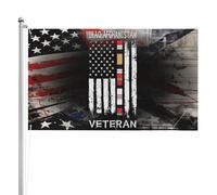 Bandiera Da Giardino Proud Afghanistan Veteran Usa Bandiera Personalizzata Outdoor Bandiera Pirati Per Barca, Feste, La Fattoria All'Aperto, 90X150cm