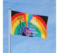 Bandiera Da Giardino Rainbow Flashlight Creative Text Lgbt Bandierada Balcone Antivento Bandiere Decorative Premium Bandieradacortile Per Esterno Festival Celebrazioni 90X152CM