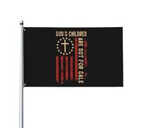 Bandiera Da Giardino Retro God'S Children Are Not Sale Ameria Flag Bandieradacortile Premium Outdoorbandiera Colore Vivido Bandierada Balcone Per Celebrazioni Feste Festival 90X152CM