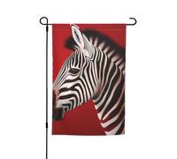 Bandiera da giardino rossa zebrata su entrambi i lati bandiera da cortile per vacanze 30,5 x 45,7 cm banner stagionale per esterni per primavera estate prato portico decorazione per la casa piccola