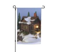 Bandiera da giardino rustica in legno, 30,5 x 45,7 cm, double-face, per primavera ed estate, decorativa, per cortile, piccola bandiera stagionale, decorazione per esterni