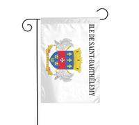 Bandiera da giardino Saint Barthelemy 30 x 45 cm verticale su entrambi i lati