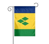 Bandiera da giardino Saint Vincent Grenadine, 30 x 45 cm, verticale, double face, per vacanze in fattoria