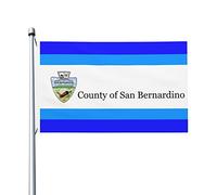 Bandiera Da Giardino San Bernardino County, California Bandiera Da Cortile Antivento Garden Flag Premium Bandiere Decorative Per Esterno Feste Festival 90X152CM