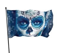 Bandiera da giardino Santa Muerte Concept Yard House Decorazione per esterni Bandiere Bandiere per prato da patio 3x5 Ft