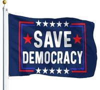 Bandiera Da Giardino Save Democracy Bandiere Decorative Colore Vivido Bandiera Da Cortile Antivento Garden Flag Per Feste Celebrazioni Festival 90X152CM
