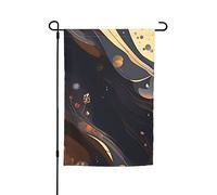 Bandiera da giardino scura media 30,5 x 45,7 cm. Decorazione esterna luminosa su entrambi i lati porta un po 'di divertimento al tuo giardino.