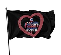 Bandiera Da Giardino Sea Turtle Hawaii Heart Bandiere Decorative Durevole Bandiera Da Cortile Antivento Garden Flag Per Festival Esterno Celebrazioni 90X152CM