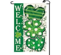 Bandiera da giardino Shamrocks Clovers Hearts St. Patrick’s Day Welcome