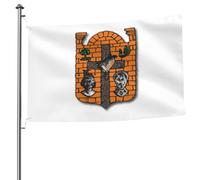 Bandiera Da Giardino Shield Of The Encarnacin City Bandiere Decorative Lavabile Bandiera Verticale Antivento Garden Flag Per Festival Esterno Feste 90X152CM