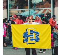 Bandiera Da Giardino South Dakota State University - Logos Garden Flag Resistente Al Sole Bandiera Da Cortile Durevole Bandiere Decorative Per Feste Festival Celebrazioni 90X152Cm