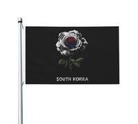 Bandiera Da Giardino South Korea South Korean Flower Garden Flag Antivento Bandiera Da Cortile Lavabile Bandiere Decorative Per Esterno Festival Celebrazioni 90X152CM