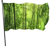 Bandiera da giardino stagionale eccitante per pavimenti in vinile verde, bandiera da cortile 3 x 5 piedi decorazioni per la casa all'aperto