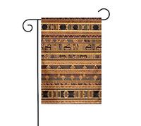 Bandiera da giardino stampata con affreschi egiziani, 12x18 pollici, elegante bandiera da giardino verticale bifacciale, decorazione per tutte le stagioni