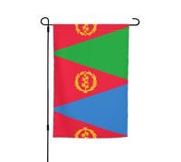 Bandiera da giardino stampata con bandiera eritrea (12x18 pollici) - Perfetta per patii, balconi, cortili, prati e giardini