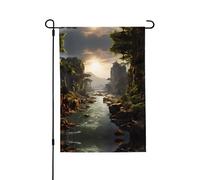 Bandiera da giardino stampata su entrambi i lati (71 x 101 cm), bandiera di benvenuto, decorazione stagionale per esterni