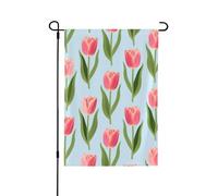 Bandiera da giardino stampata su entrambi i lati con immagine floreale carina per esterni decorazione per la casa 31,8 x 45,7 cm