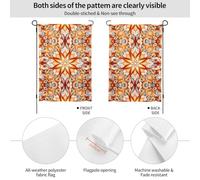 Bandiera da giardino stampata su entrambi i lati con motivi astratti (71 x 101 cm), bandiera da giardino di benvenuto, decorazione stagionale per esterni