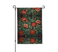Bandiera da giardino stampata su entrambi i lati con motivo floreale (71 x 101 cm), bandiera da giardino di benvenuto, decorazione stagionale per esterni