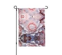 Bandiera da giardino stampata su entrambi i lati con texture floreale (71 x 101 cm), bandiera da giardino di benvenuto, decorazione stagionale per esterni