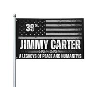 Bandiera da giardino, striscione, cartello da giardino, 3x5" in omaggio al 39° presidente degli Stati Uniti, Jimmy-Carter 1924-2024