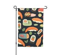 Bandiera da giardino su entrambi i lati, 30,5 x 45,7 cm, bandiera per esterni, piccola bandiera da giardino, motivo alimentare, bandiera per vacanze, bandiera di benvenuto, bandiera decorativa per