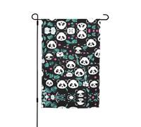 Bandiera da giardino su entrambi i lati, 30,5 x 45,7 cm, decorazione da cortile per esterni, resistente allo sbiadimento, striscione decorativo stagionale per patio prato