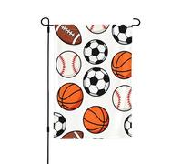 Bandiera da giardino su entrambi i lati, 71 x 101 cm, bandiere di benvenuto per esterni, bandiere pasquali estive all'aperto, decorazioni da giardino per tutte le stagioni (sport, calcio, baseball